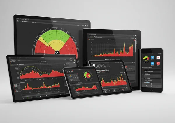 TunerNinja interface on laptop, tablet, and smartphone screens.