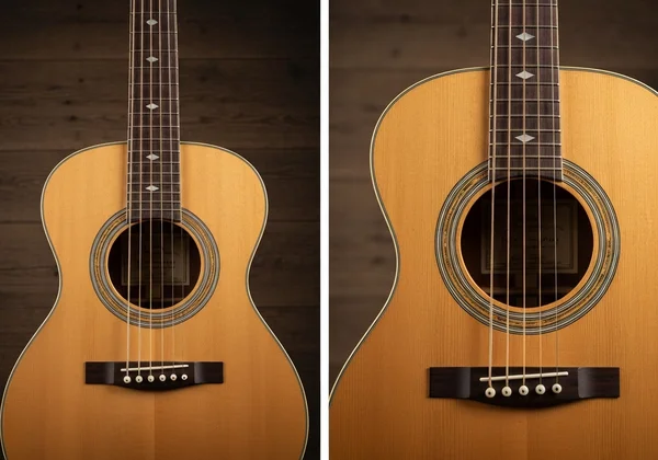 Guitar tuning pegs with proper and improper string winding