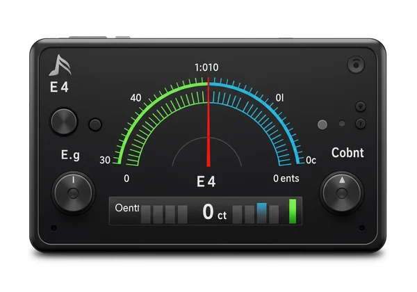 Screenshot of the TunerNinja online instrument tuner interface