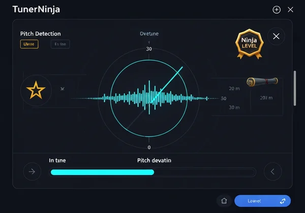 TunerNinja interface with gamified ninja theme