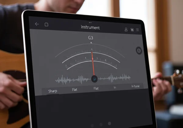 Screenshot of a modern online tuner interface in action.